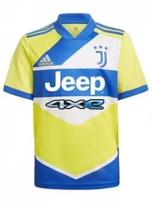 Image of Adidas Juventus Youth Third 21/22 Shirt, Yellow, Size 11-12 Years