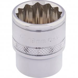 Image of Draper 3/8" Drive Polished Finish Hi Torq Bi Hexagon Socket Metric 3/8" 19mm