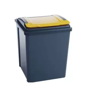 Image of 25 Litre Recycling Bin With Green Lid- 510 x 190 x 400mm