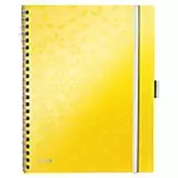 image of LEITZ Wow Wirebound Notebook A4 Ruled Yellow