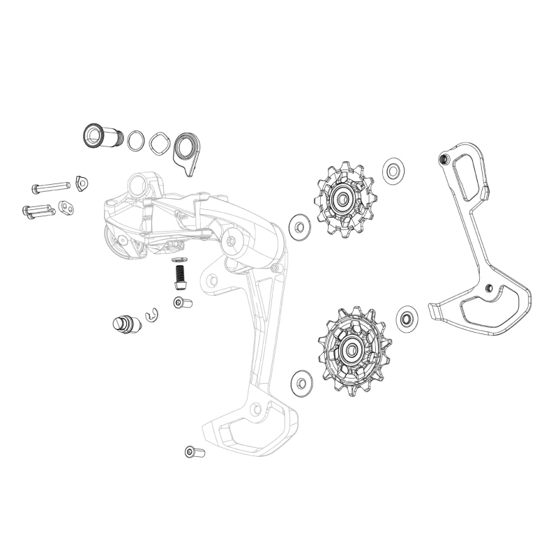 Image of Sram Spare Rear Derailleur Barrel Adjuster Kit ApexRivalForce NO SIZE NO COLOUR