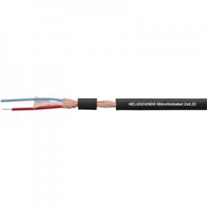 image of Microphone cable 2 x 0.22mm Black Helukabel