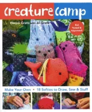 Image of creature camp make your own 18 softies to draw sew and stuff