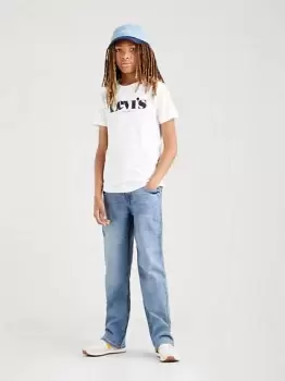 Image of Teenager Stay Loose Tapered Jeans - Blue