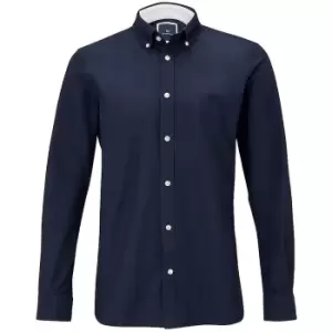 Image of Crew Clothing Mens Slim Oxford Shirt Navy XL