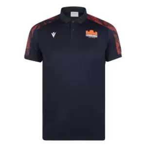 Image of Macron 22/23 Travel Polo Mens - Blue