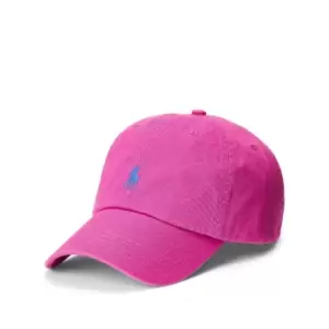Image of Polo Player Cotton Cap with Embroidered Logo