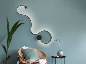 Image of Grafos Integrated LED Wall Light, Matt Black