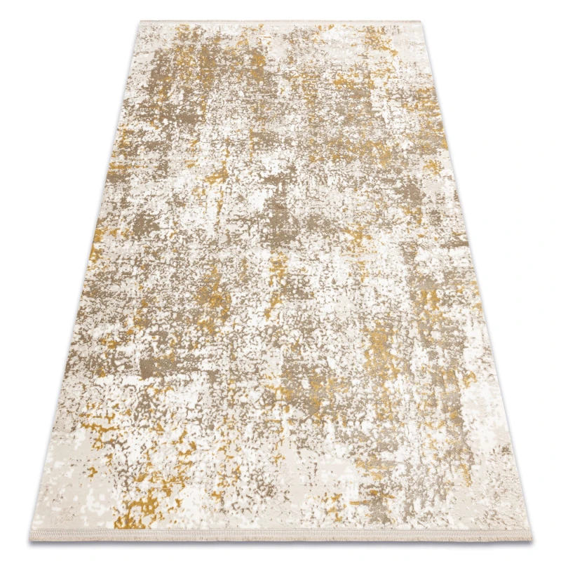 Image of RugsX Modern Carpet Duke 51546 Beige / Gold - Vintage, Structured, Very Soft 80X150 Cm