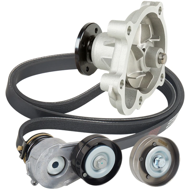 Image of RIDEX 4172P0069 Water Pump + V-Ribbed Belt Kit Water Pump + V-Ribbed Belt Kit (4172)