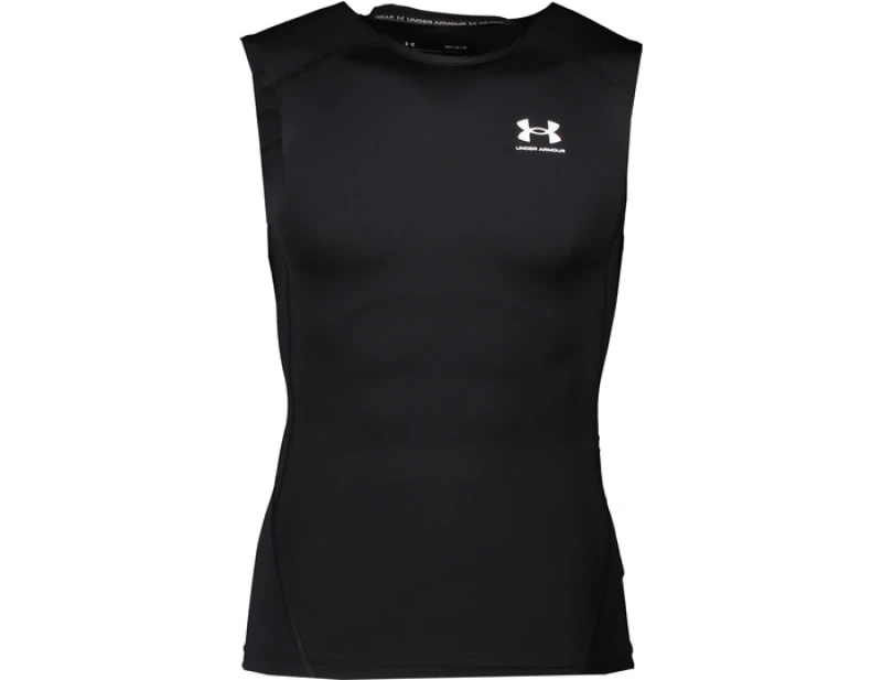 Image of Under Armour Armour HeatGear Sleeveless Mens Baselayer Tops S Black 42726203350