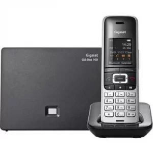 Image of Gigaset S850A GO Cordless VoIP Answerphone Colour TFT/LCD Platinum, Black