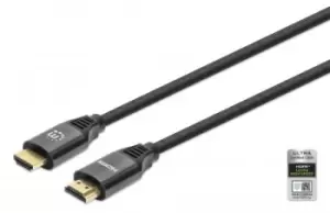 Image of Manhattan HDMI Cable with Ethernet, 8K@60Hz (Ultra High Speed), 1m...