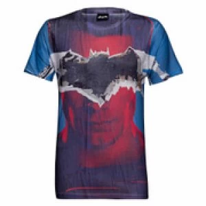 image of DC Comics Mens Batman Tear T-Shirt - Blue - L