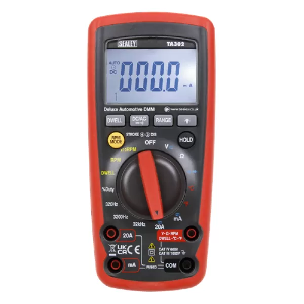 Image of Genuine SEALEY TA302 Digital Automotive Analyser 12 Function with IC
