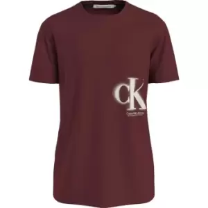 Image of Calvin Klein Jeans CK SPRAY TEE - Brown