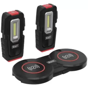 Image of Sealey LEDWCBCOMBO3 Inspection Light (x2) 3W & 1W COB LED & Twin W...