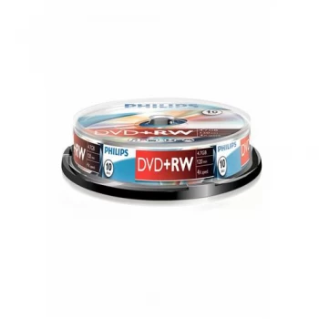 Image of Philips DVD+RW 4X 10PK Spindle