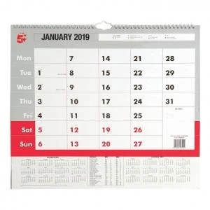 Image of Office 2019 Wall Calendar A3 941026