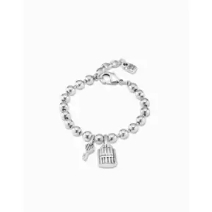 image of Silver Key Silver Metal Bracelet