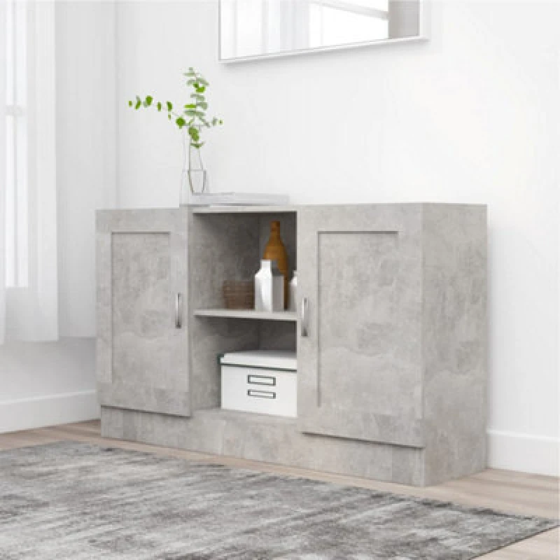 Image of VIDAXL Sideboard Concrete Grey 120x30.5x70cm Engineered Wood vidaXL 8720286134634