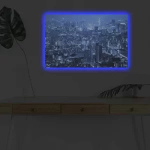 Image of 4570DHDACT-153 Multicolor Decorative LED Lighted Canvas Painting