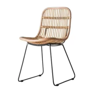 Image of Gallery Interiors Set of 2 Santo Dining Chairs Natural