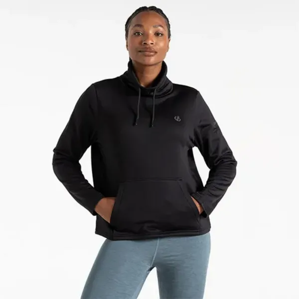 image of Dare 2B Womens Lexan Fleece Sweatshirt 12 - Bust 36' (92cm) Black DWA723-800-12