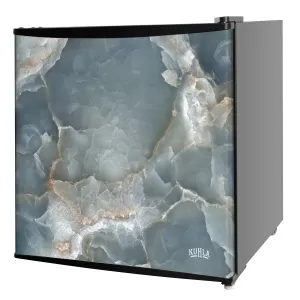 image of Kuhla KTTF4BGB-1023 43L Black Marble Mini Fridge