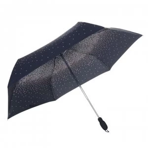 Image of Fulton Open & Close Superslim Pansy Fall Umbrella - Black