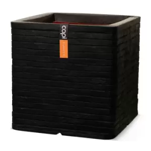 Image of Capi Europe Square Planter Row NL 30x30x30 - Black