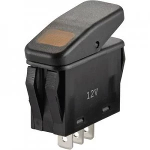 Image of SCI Toggle switch R13 258B BR 14 Vdc 21 A 1 x OffOn IP66 latch