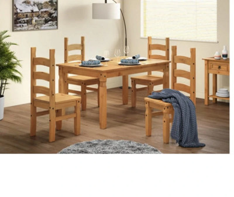 Image of MERCERS FURNITURE Corona 5'0" Table & 4 Chairs 5060335861269