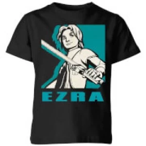 Image of Star Wars Rebels Ezra Kids T-Shirt - Black - 11-12 Years