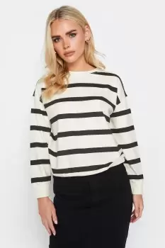 image of Petite Striped Sweatshirt