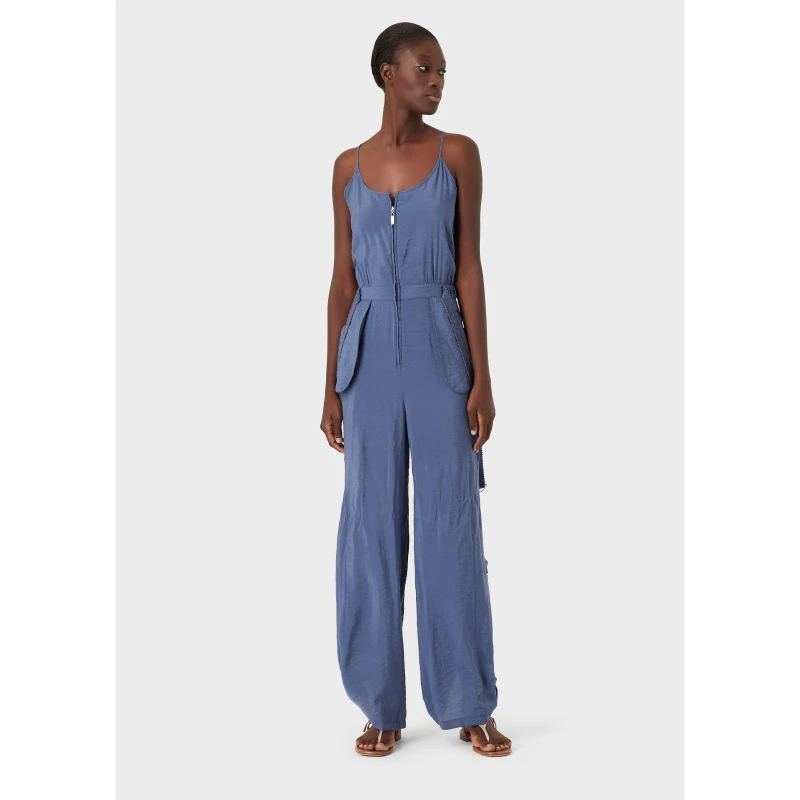 Image of EMPORIO ARMANI Tuta Jumpsuit - Blue Blue 8