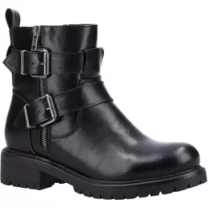 Image of Divaz Womens Sarah Vegan Leather Zip Up Ankle Boots UK Size 8 (EU 41)