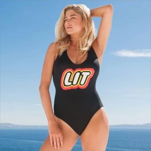 image of SportFX Lit Swimsuit - Black