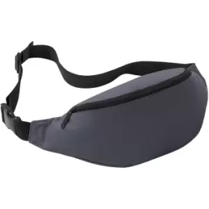 Image of Adjustable Belt Bag (2.5 Litres) (Pack of 2) (One Size) (Graphite) - Bagbase