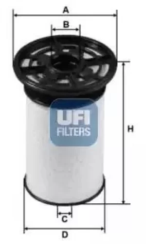 Image of 26.076.00 UFI Fuel Filter