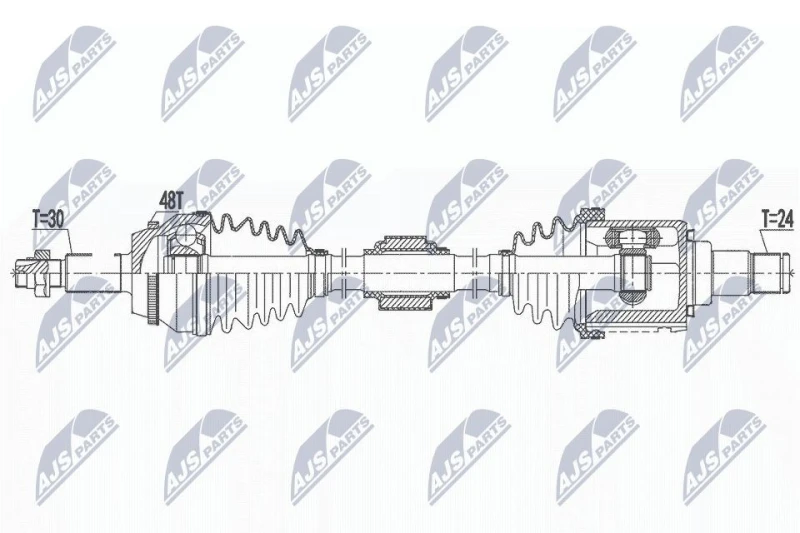 Image of NTY NPW-TY-180 Drive Shaft Drive Shaft (3528)