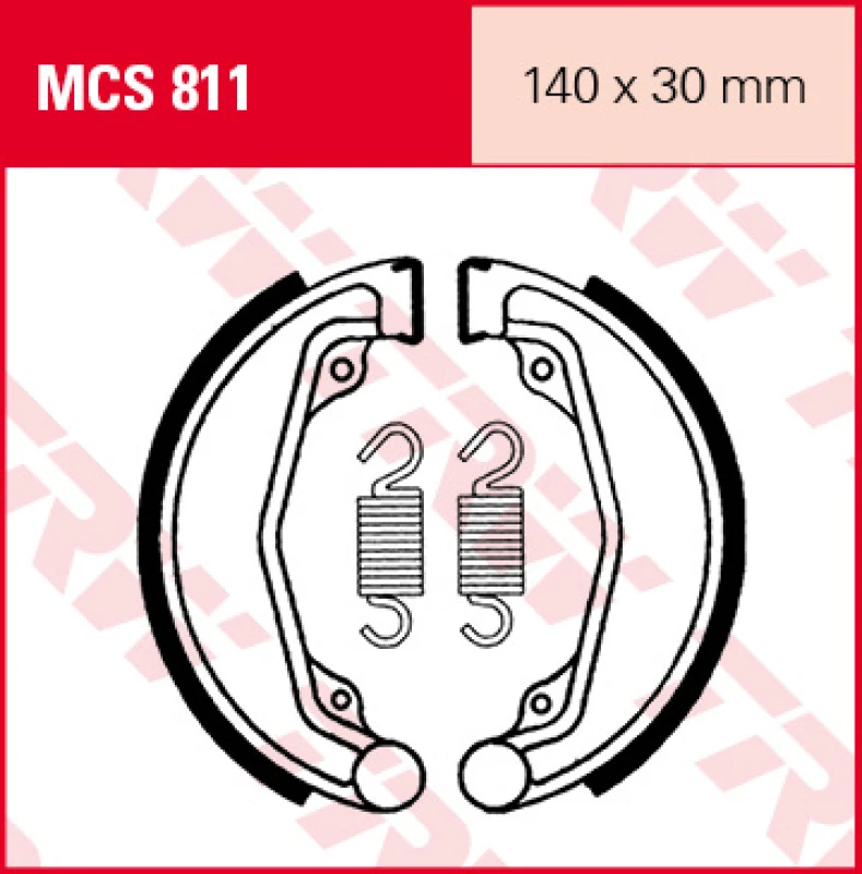 Image of TRW Lucas Brake shoes MCS811