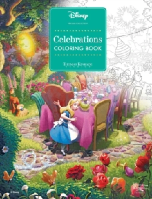 Image of Disney Dreams Collection Thomas Kinkade Studios Celebrations Coloring Book Paperback / softback
