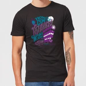 Image of Harry Potter Knight Bus Mens T-Shirt - Black - 3XL - Black