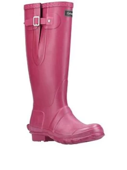 image of Cotswold Windsor Wellington Boots - Pink , Berry, Size 4, Women