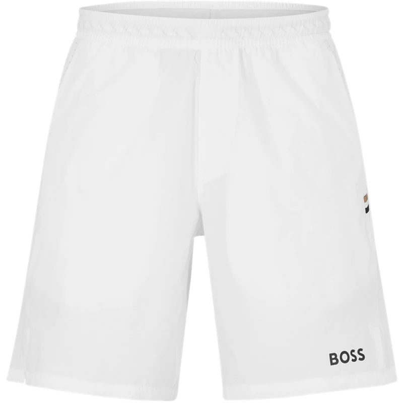 Image of Boss Mens Performance Tennis Shorts White 100 male XL