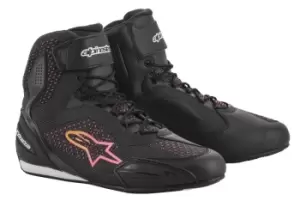 Alpinestars Stella Faster-3 Rideknit Black Yellow Pink US 6.5