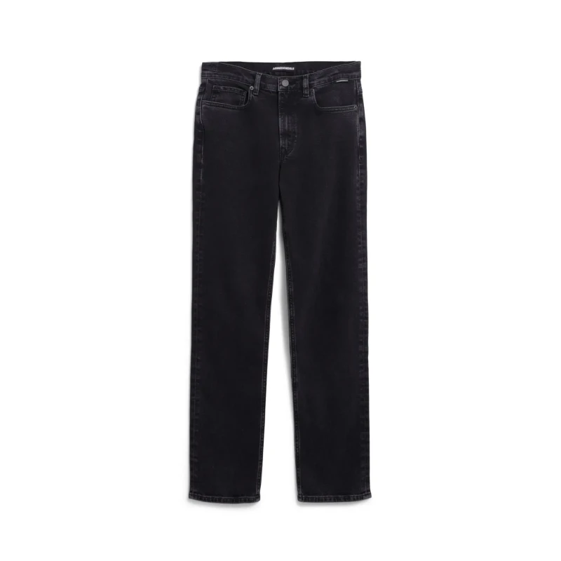 Image of ARMEDANGELS Womens straight-cut jeans ARMEDANGELS Carenaa Noir Female 31x34