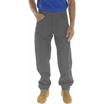 image of Click - ACTION WORK TROUSERS GREY 40 - Grey