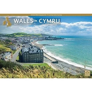 Image of WALES A4 CALENDAR 2021 Paperback 2020